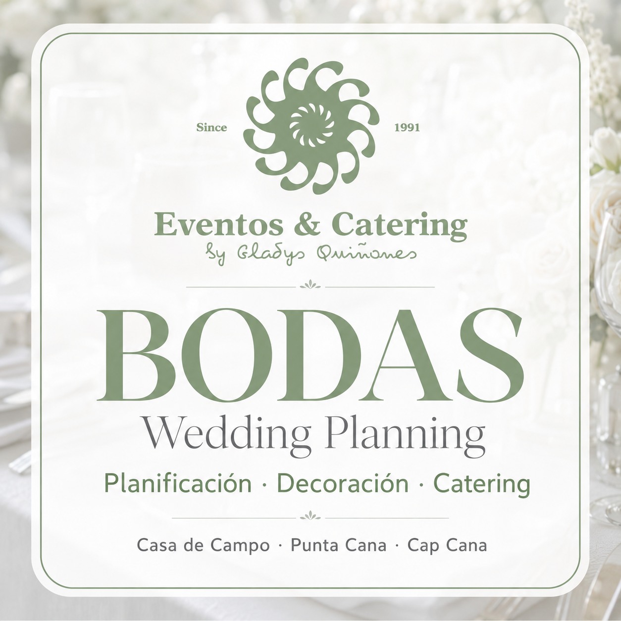 ✨ Tu boda merece una planificación a la altura del momento.

En Eventos & Catering creamos bodas elegantes, organizadas y memorables, cuidando cada detalle: planificación, decoración, catering y coordinación.

Desde la primera idea hasta el gran día, te acompañamos para que vivas una experiencia única.

📲 Cotiza tu boda con nosotros.

#BodasRD #WeddingPlannerRD #EventosYCatering #CasaDeCampo